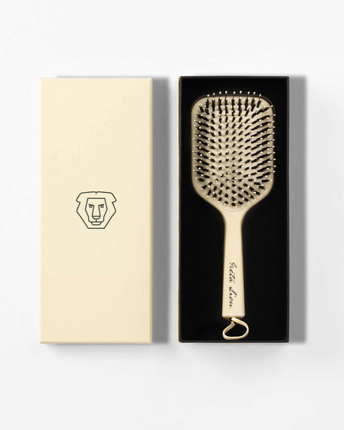 GRETA LION AL LIMONE hair brush in its gift box